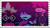 Kris, Ralsei and Susie from Deltarune