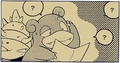 Image of a confused Pokémon reading a paper
